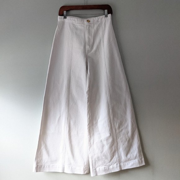Warm | White Super Wide Leg Pants - Picture 6 of 8